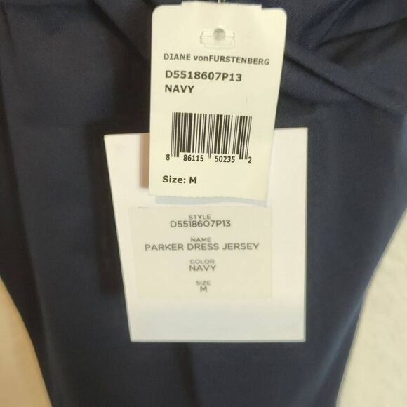 Diane Von Furstenberg Navy Mini Dress NWT - Picture 9 of 12